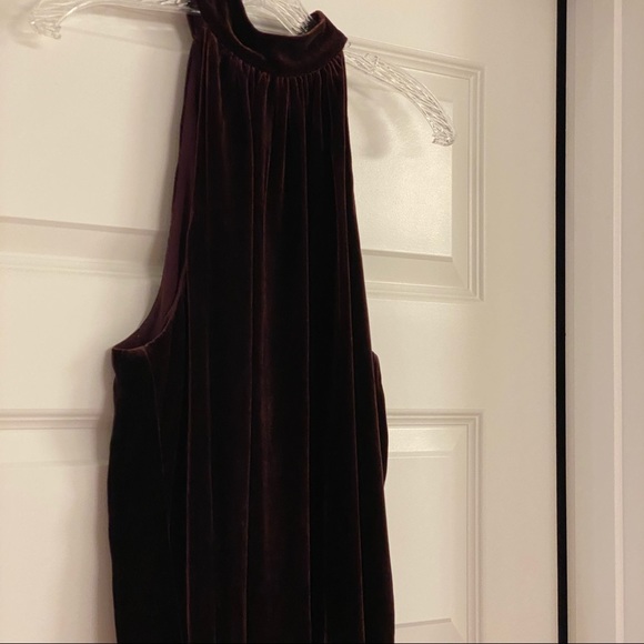 Anthropologie Kachel Chelsea velvet halter sz 12 - Picture 3 of 14